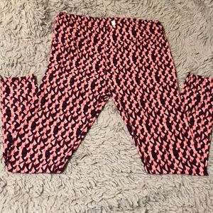 LuLaRoe TC Geometric Print Navy and Pink LIKE NEW!